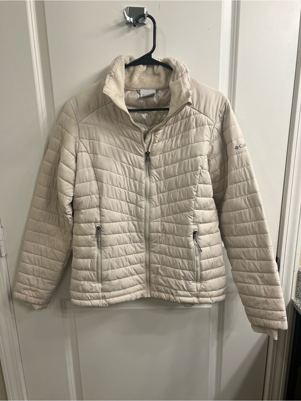 Columbia Women's Omni-Heat White Quilted Insulated Puffer Jacket Size Small